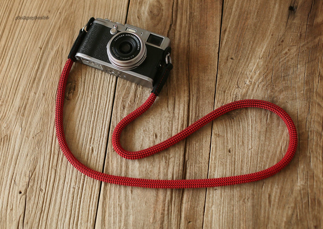 Red Rope Camera Strap Crimson Trail Handmade Red Climbing Rope Camera Strap - Etsy