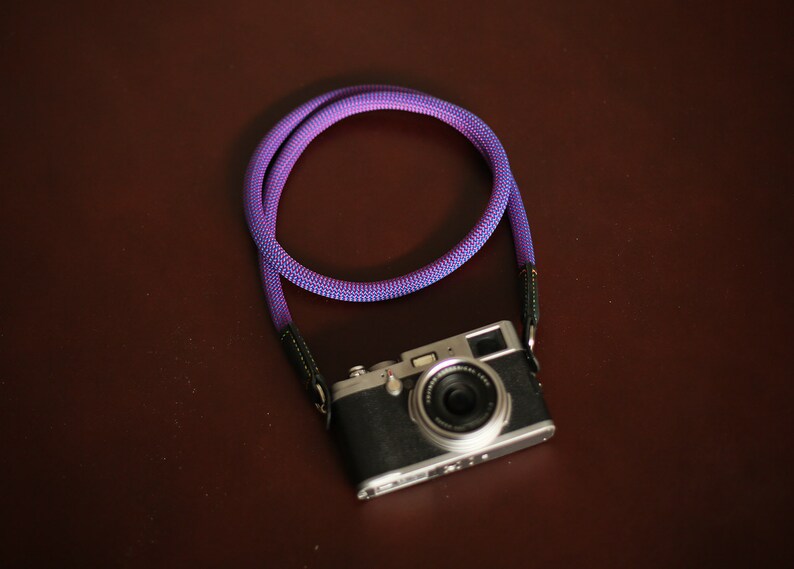 windmup BEST purpl climbing rope 10mm handmade Camera neck shoulder strap