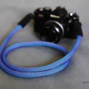 Corda da arrampicata blu 10 mm fatta a mano Tracolla per fotocamera / Windmup