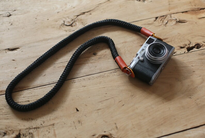 Windmup Black 16mm Hand knit Chinese knot handmade Camera neck shoulder strap