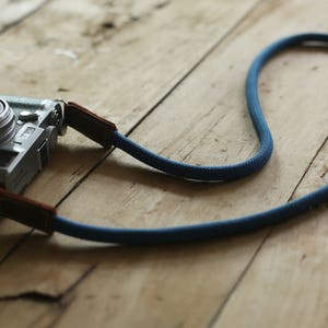 COOL grau blau Kletterseil 10 mm handmade Kamera Hals Schultergurt | Windmup