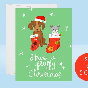 Dog Christmas Card Christmas Greeting Card Christmas Card Pack Christmas Card Set