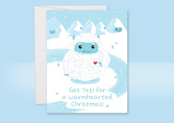 Yeti Christmas Card, Get Yeti for a Warmhearted Christmas