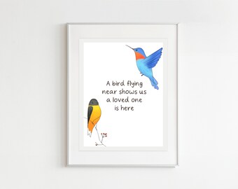 thumbnail image 2 of Tribal Colorful Hummingbird Sticker – Native American Art – 4 Inch – For Grief, Love, Loss 2 of 4