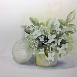 Klein boeket | originele aquarel | 45x55cm