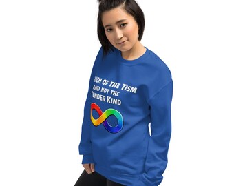 Autismus Bewusstsein Sweatshirt, Neurodianer Shirt, Unendlichkeit Symbol Rundhalsausschnitt, Geschenk für psychische Gesundheit, eigentlich autistische Kleidung