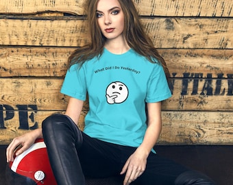 ADHD Humor Tee, Neurodivergent Funny Minimalist T‑Shirt, Mental Health Humor, Pastel Mint Green, Purple, Turquoise, Bella Canvas 3001