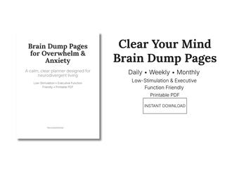 ADHD Neurodiversent Mentale Klarheit Planer (druckbare PDF)