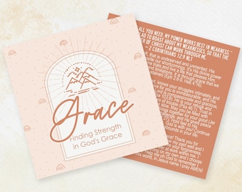 Grace Gospel Card: Scripture Encouragement (Digital File)