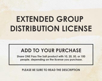 Extended Group Distribution License - For up to 100 shares
