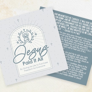 Folheto de Cura do Evangelho - Arquivo Digital, Cartão de Evangelização, Cartão de Encorajamento, Cartão de Escritura, Cartões de Oração, Folheto Cristão, Presente Cristão