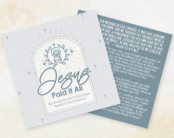 Healing Gospel Tract Card: Scripture Evangelism (Digital File)