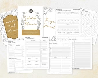 All In One Faith Planner: Daily Christian Planner (Digital Download)