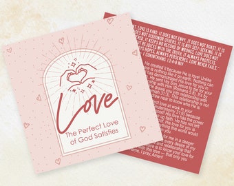 Love Gospel Tract: Christian Scripture Card (Digital File)