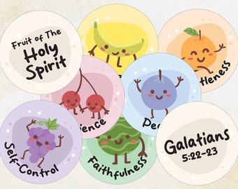 Fruit of the Holy Spirit Craft Kit: Christian Kids Bible Story (Digital File)