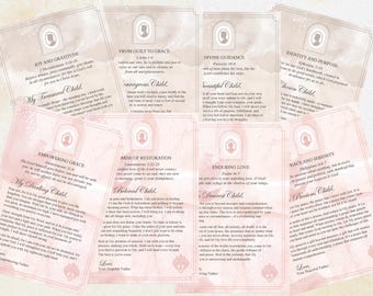 Letters From God Activity: Christian Encouragement Cards (Digital File)