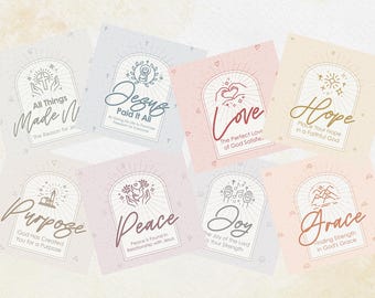 Professionally Printed Scripture Cards: Christian Encouragement, Gospel Tracts