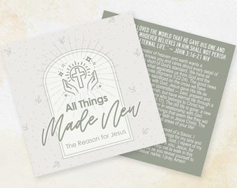 Made New Gospel Tract: Christian Scripture Card (Digital File)