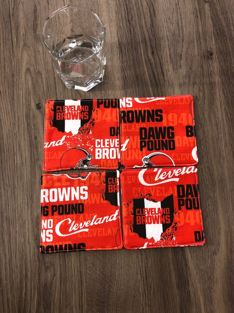 Cleveland Browns Fabric Coasters