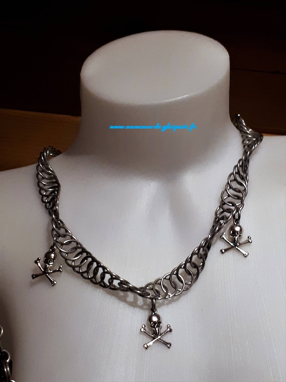 Stainless Steel Snake Necklace Chain for pendants jewelry gothic silver rock