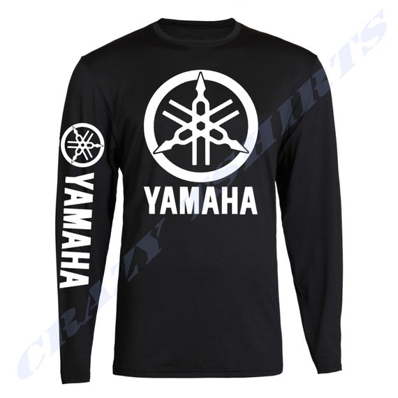 Yamaha Racing Black Long Sleeve TEE YZF R1 R6 YFZ Banshee Long Sleeve Tee