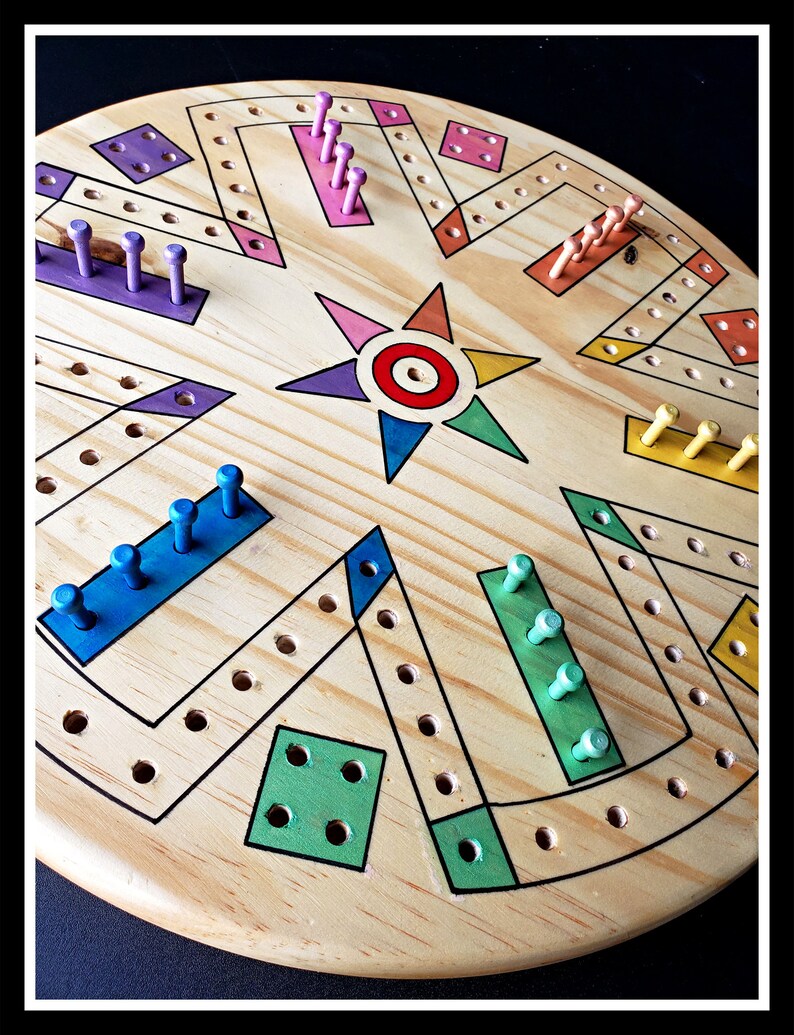 Fast Track Game Wooden Board Game Fast Track Wooden Board Etsy