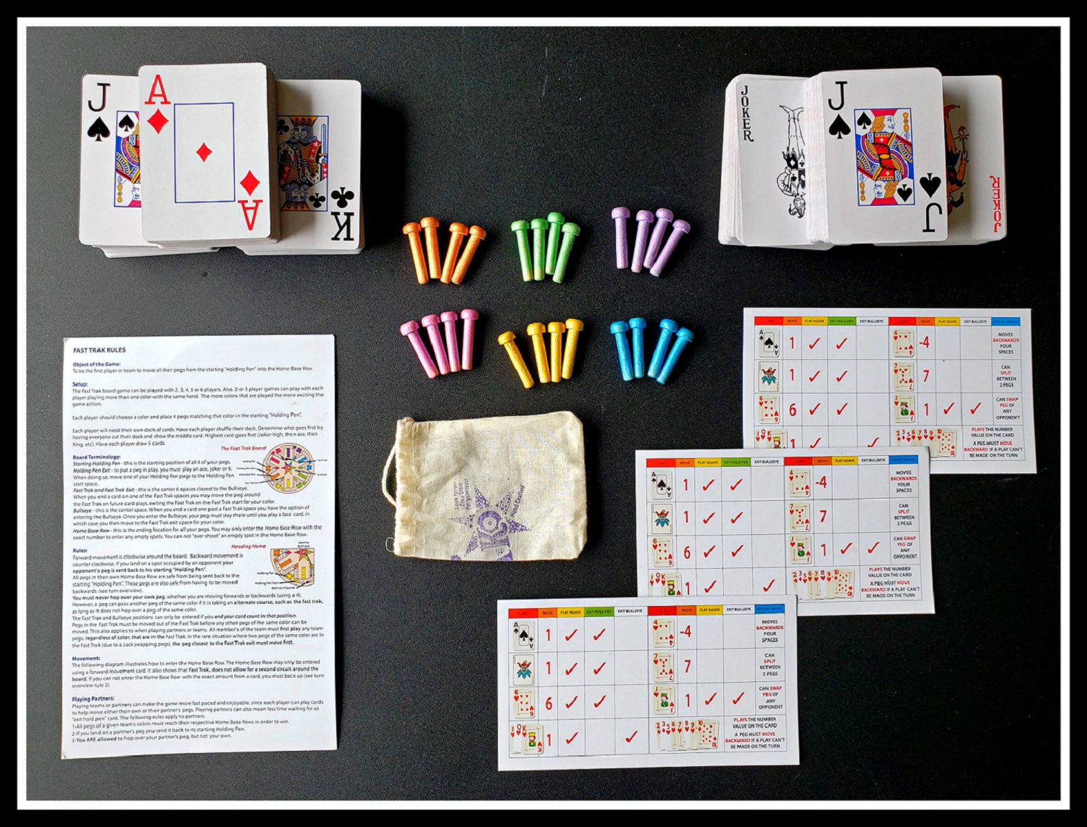 Fast Track Game Wooden Board Game Fast Track Wooden Board Etsy