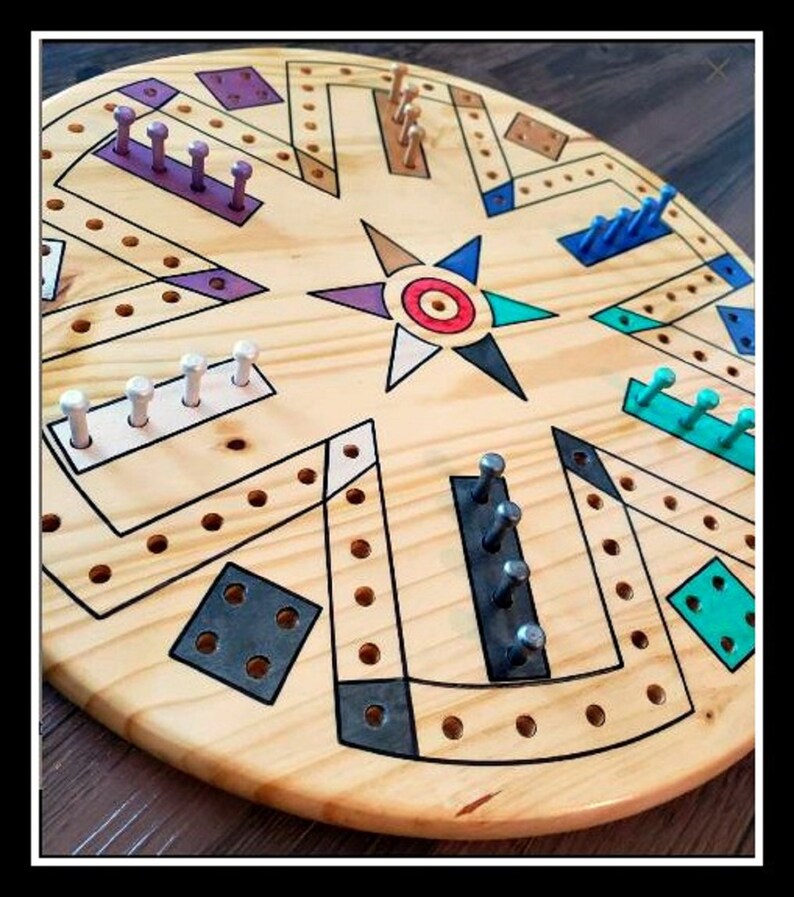 Fast Track Game Wooden Board Game Fast Track Wooden Board Etsy