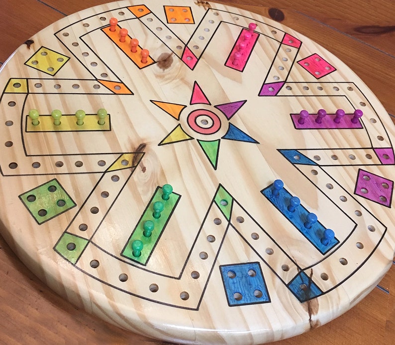 Fast Track Game Wooden Board Game Fast Track Wooden Board Etsy
