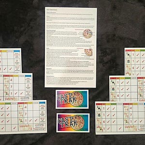 Fast Track Rule Cards - Glossy Card Stock - 6 Table Quick Reference Cards