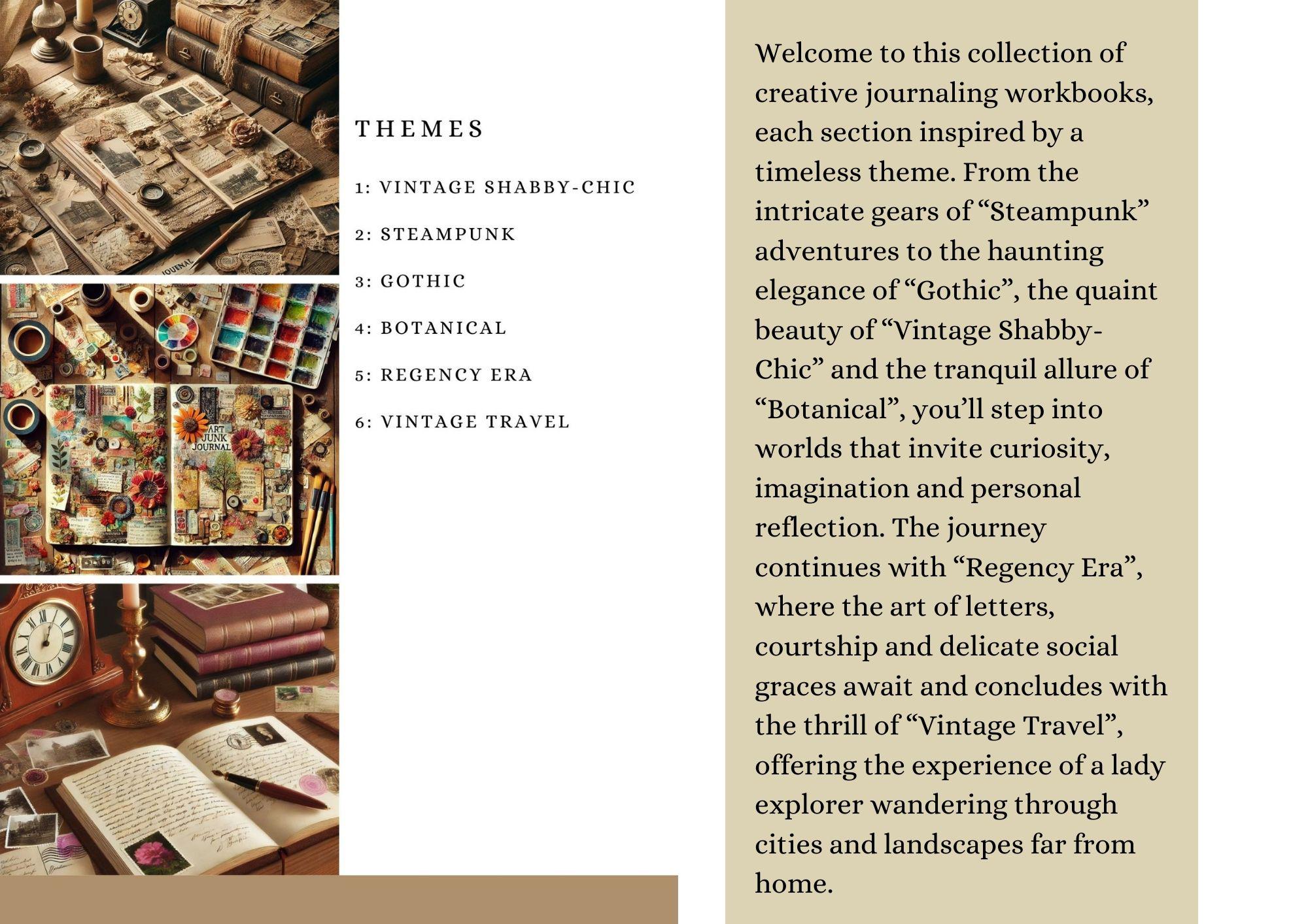 Various Journal Themes in One Concept Journal Workbook | Creative ...