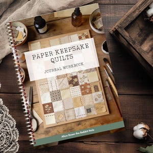 Paper Quilt Journal Workbook | Keepsake Memory Quilting with paper
