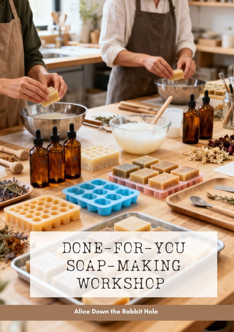 Soap Making Done-for-you Workshop Guide | Digital Workbook | Cold ...