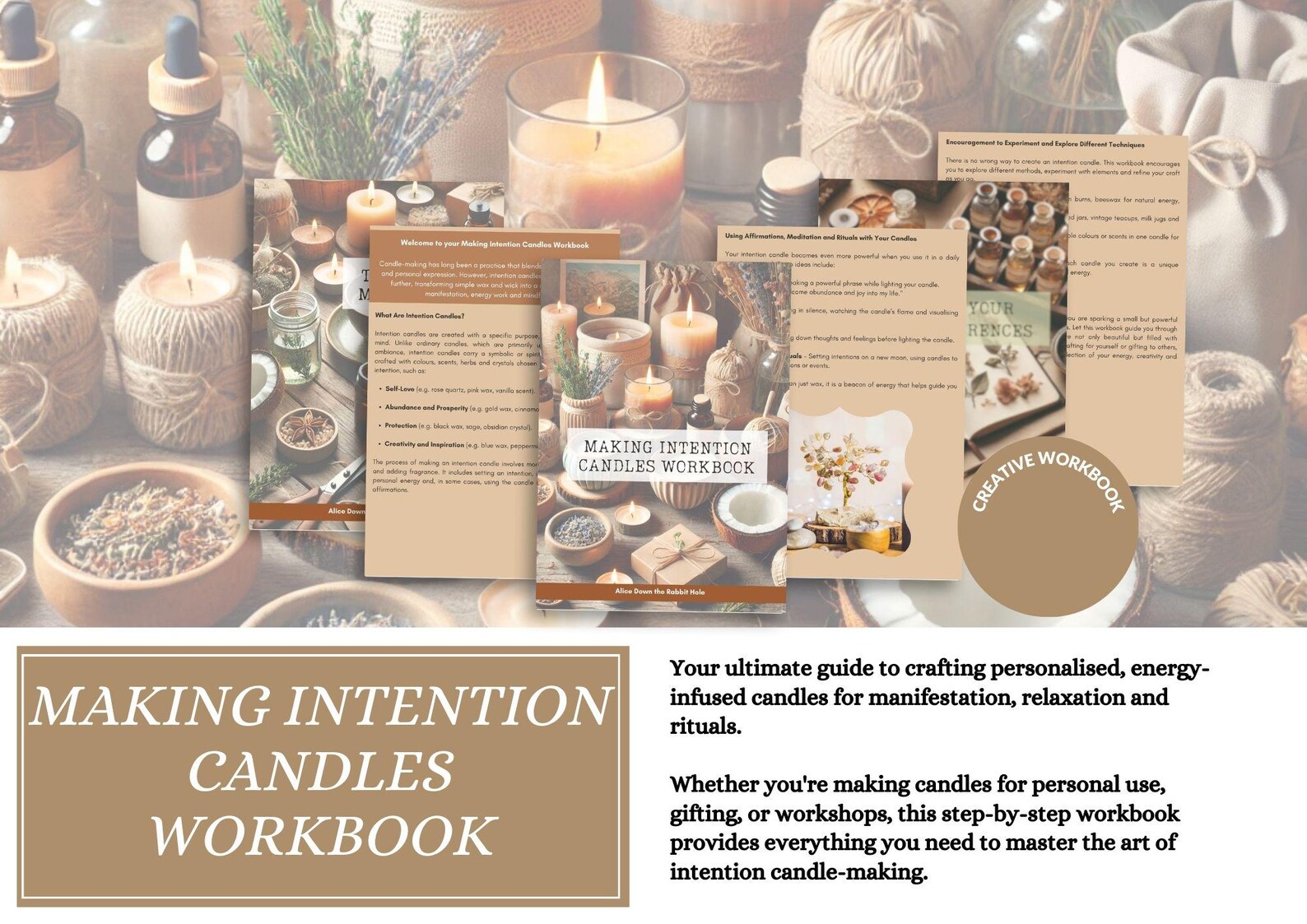 Candle Making Worksheet.pdf DIY Intention Candle Making Workbook | Step-by-step Guide | Witch/wicca ...