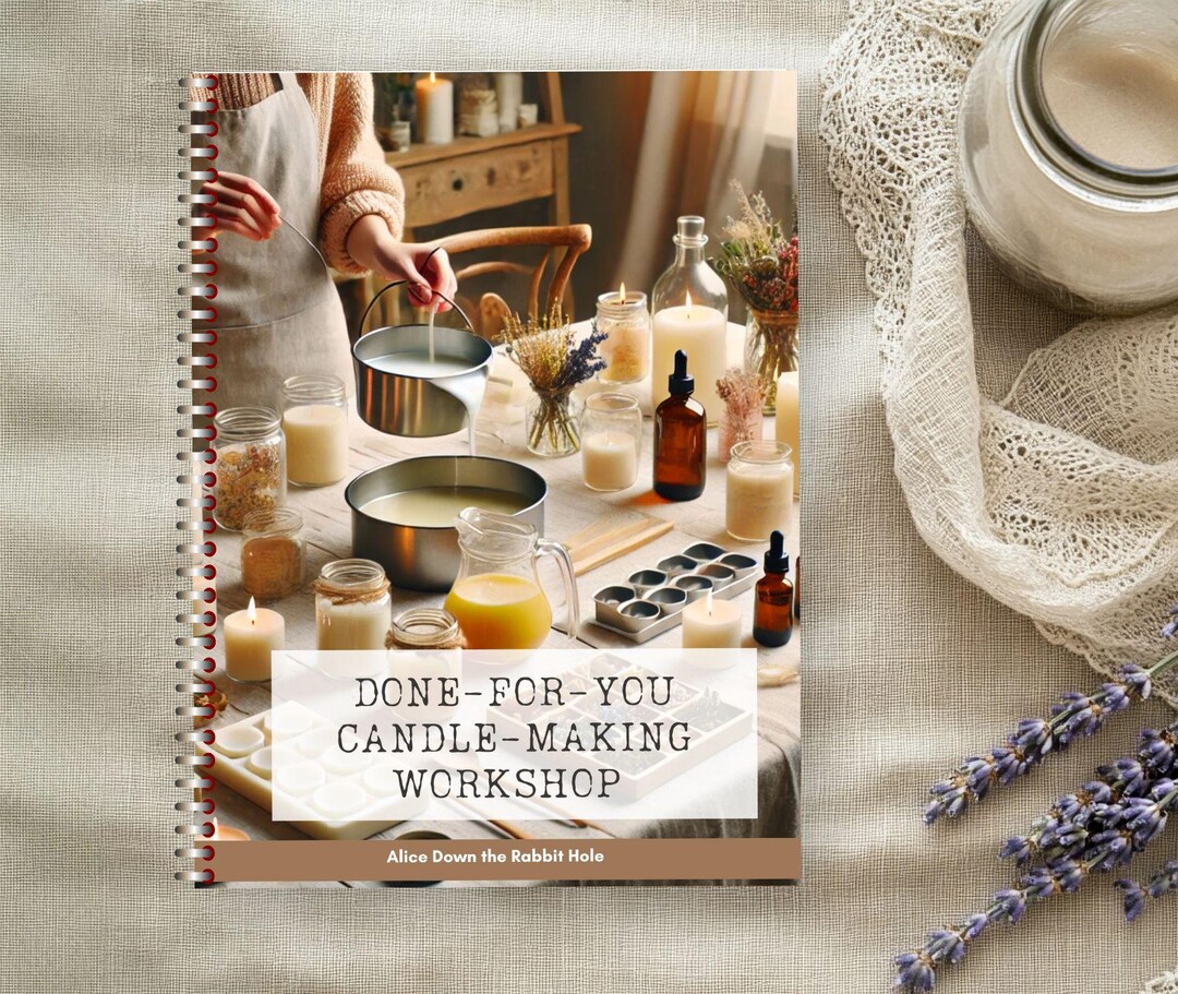 Candle-making Done-for-you Workshop Guide | Digital Workbook | Host DIY Soy and Beeswax Candle ...