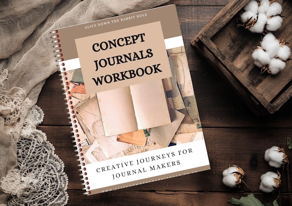 Concept Journals Workbook Bundle | Creative Journal Maker’s Guide | Page Decoration and Ephemera Ideas | Digital PDF Download | 8 Themes