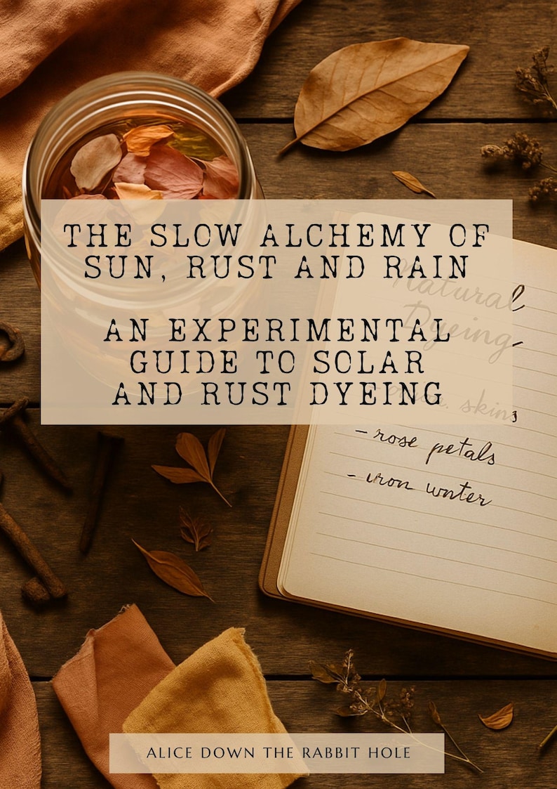 Solar and Rust Dyeing Workbook | Alternative Natural Dyeing Techniques | Printable PDF for Journal Makers and Textile Artists image 5