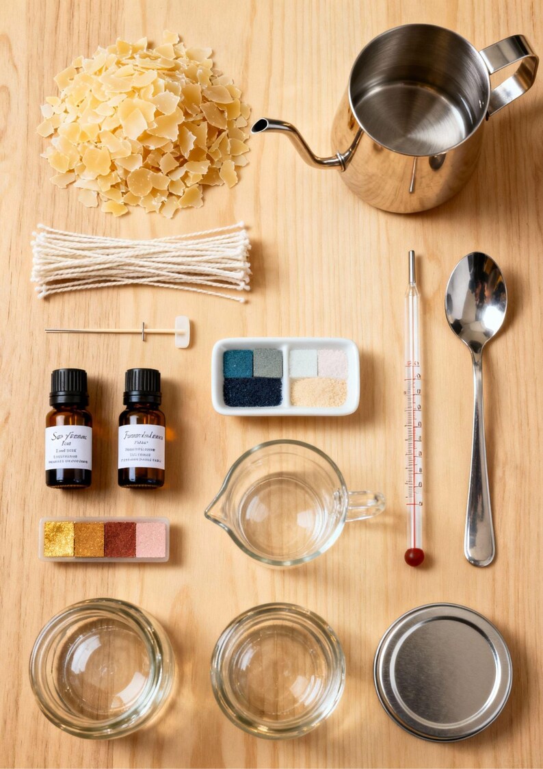 Cahier d'exercices pour la fabrication de bougies maison | Guide étape par étape pour les bougies de soja et de cire d'abeille | PDF imprimable pour débutants, idéal à offrir… image 8