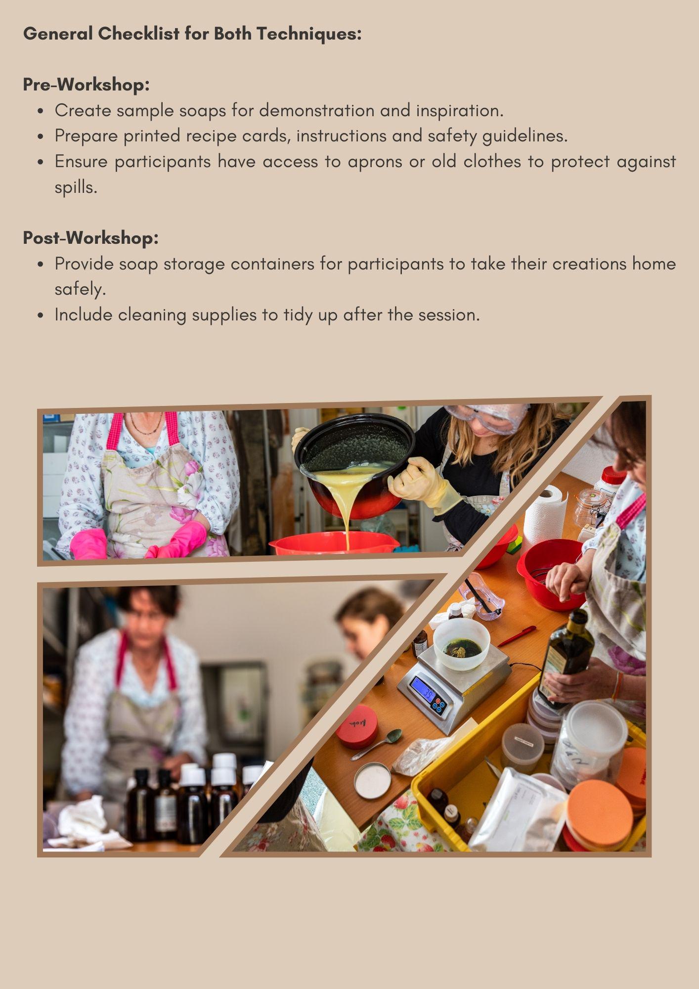 Soap Making Done-for-you Workshop Guide | Digital Workbook | Cold ...