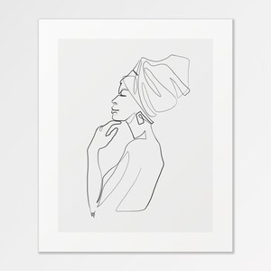Isabis - Fine Art Print of One Single Line Illustration