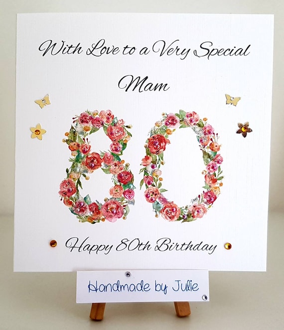 Sottobicchiere Lucido Happy 80th Birthday Grandma – MDF Resistente, 9x9 Cm, Regalo Per Nonna