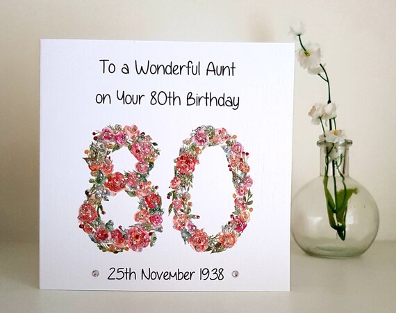 Women For Her Personalised Handmade Dangle 90th Birthday Card ANY AGE//NAME