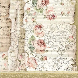Papier de riz A4 Stamperia DFSA 4486