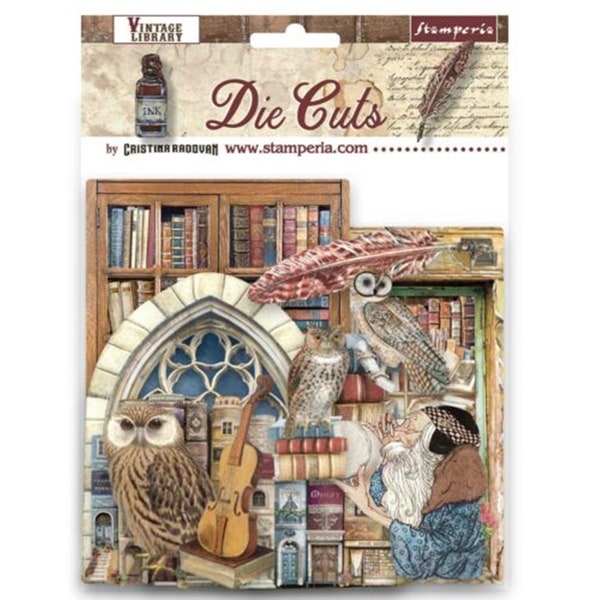 Die Cuts Stamperia Vintage Library