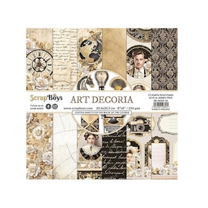 Blocco di carta per scrapbooking Scrapboys Art Decoria 8x8
