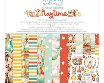 Mintay Scrapbook Paper Pad 12x12  Playtime