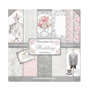 Stamperia Wedding 12x12 Scrapboook Paper pad