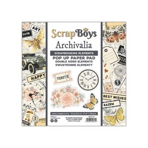 Scrapboys Scrapbook Pop Up Paper Pad 6x6 Archivalia