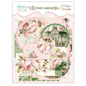 Mintay Paper Die Cuts Peony Garden Paper Elements