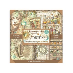 Stamperia Fortune 8x8 Scrapbook Maxi Paper pad